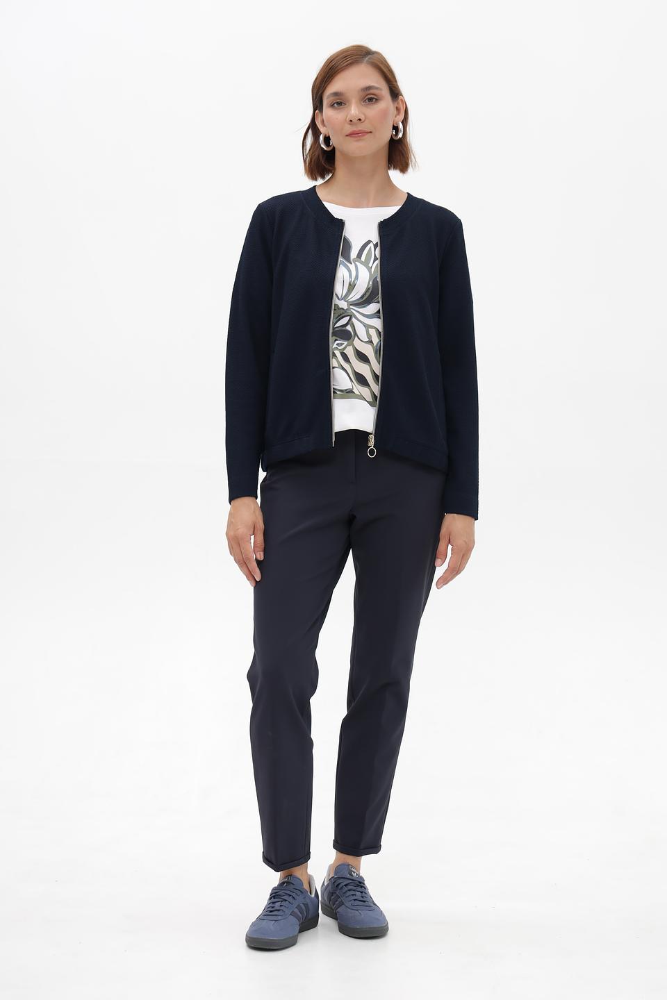 Жакет Betty Barclay темно-синий с молнией