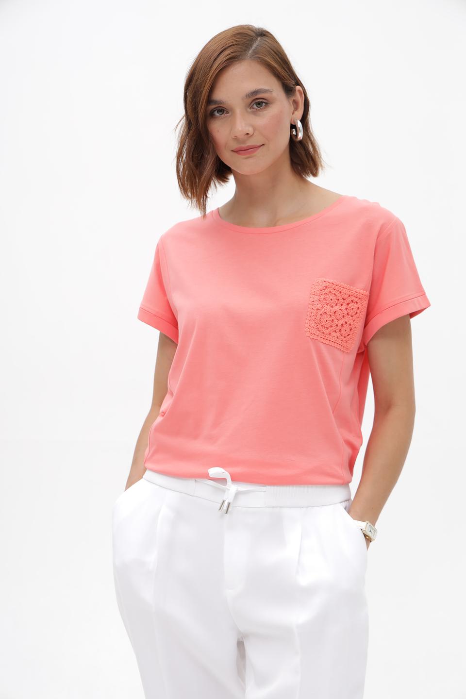 Футболка Monari с кружевом