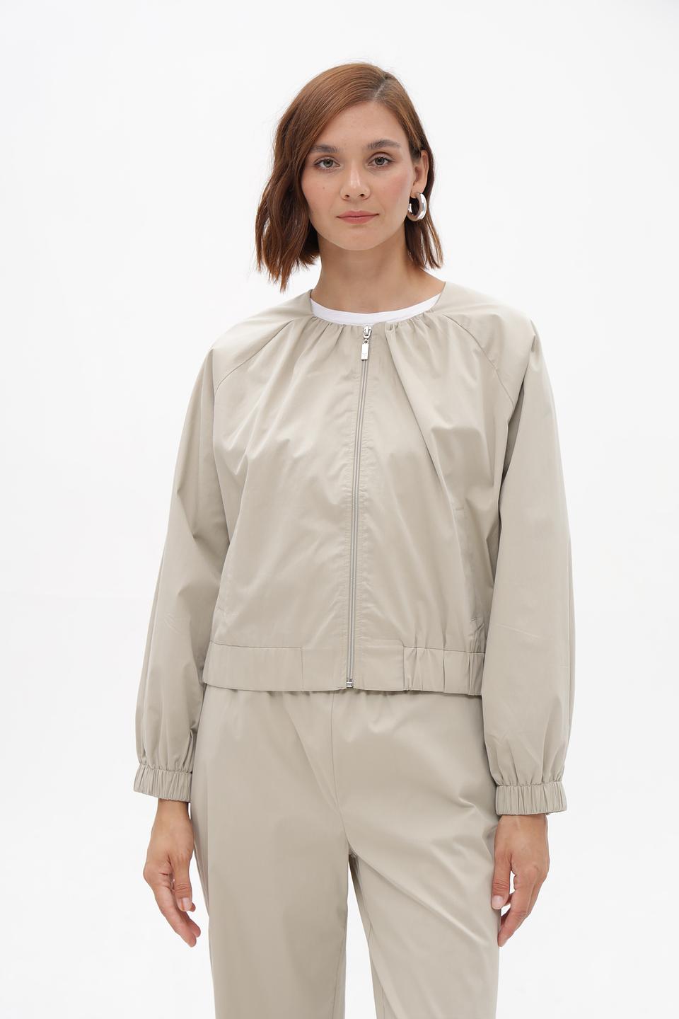 Жакет Monari бежевый с рукавами-фонариками