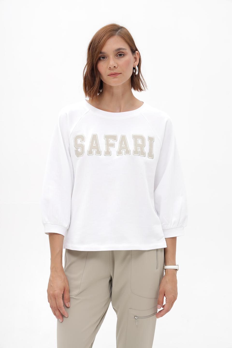 Пуловер Monari с надписью Safari