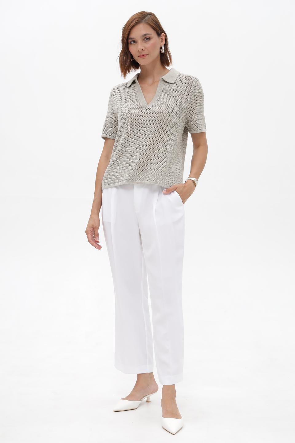 Пуловер Monari с воротником-поло