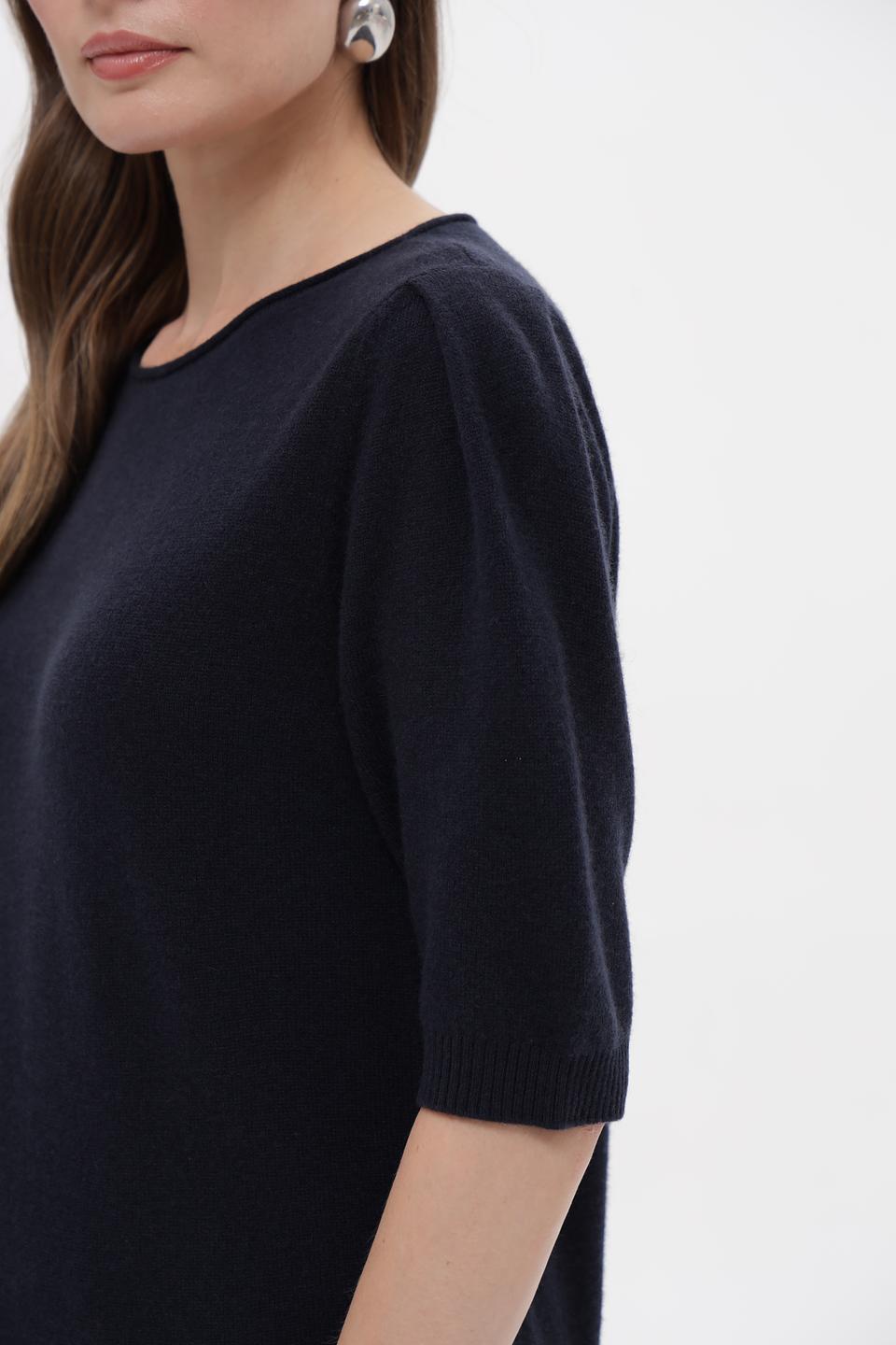 Пуловер Luisa Cerano тёмно-синий с рукавом 3/4