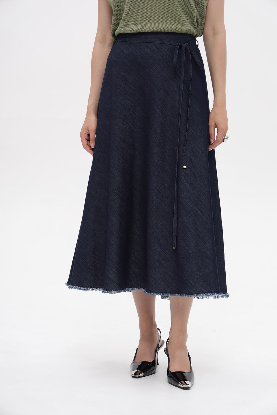 Юбка Luisa Cerano джинсовая с запахом