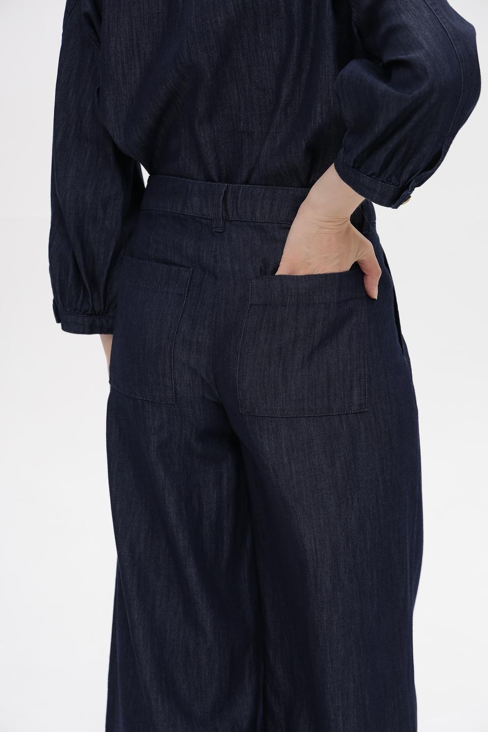 Брюки клёш Luisa Cerano тёмно-синие