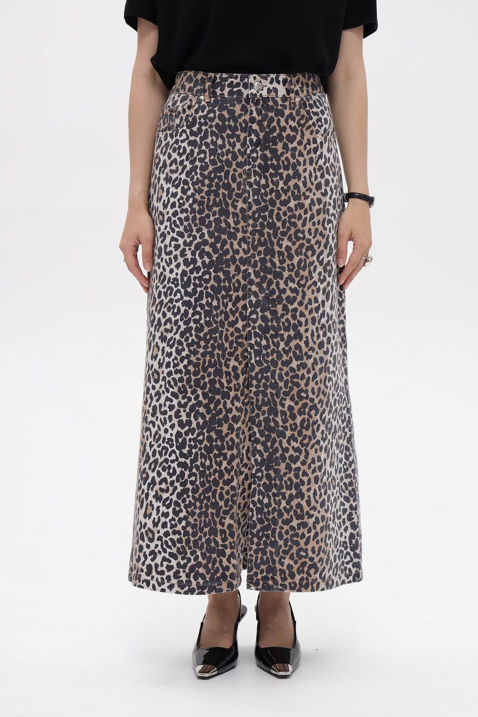 Юбка Oui с леопардовым принтом