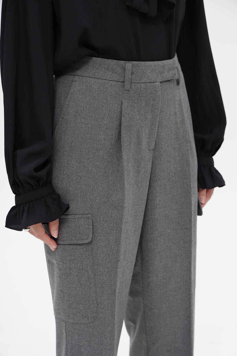 Брюки Bugatti серые с карманами