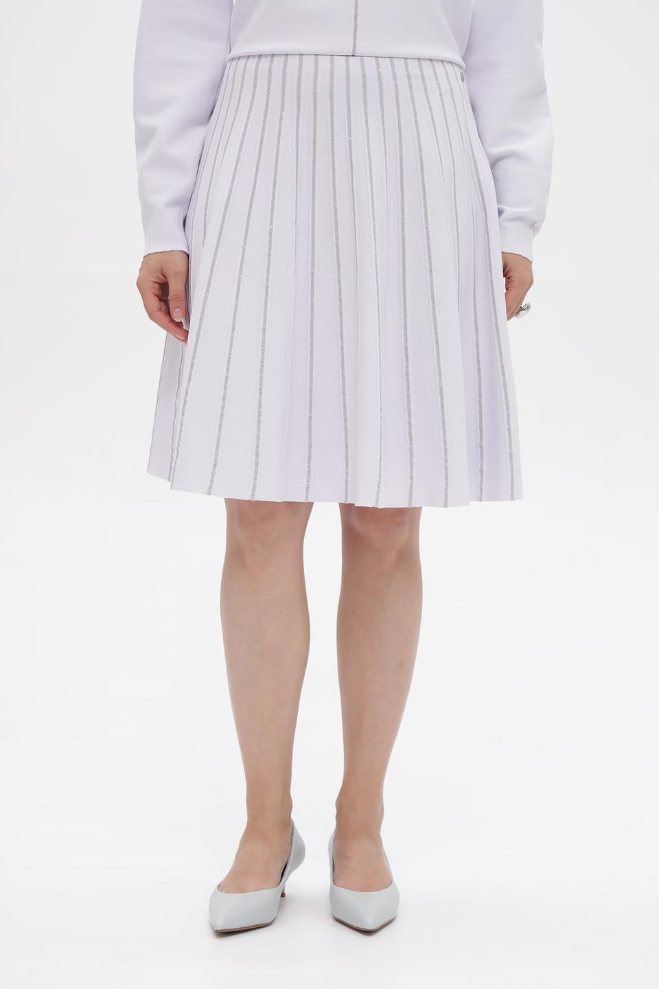 Юбка Marc Cain плиссированная светло-лиловая
