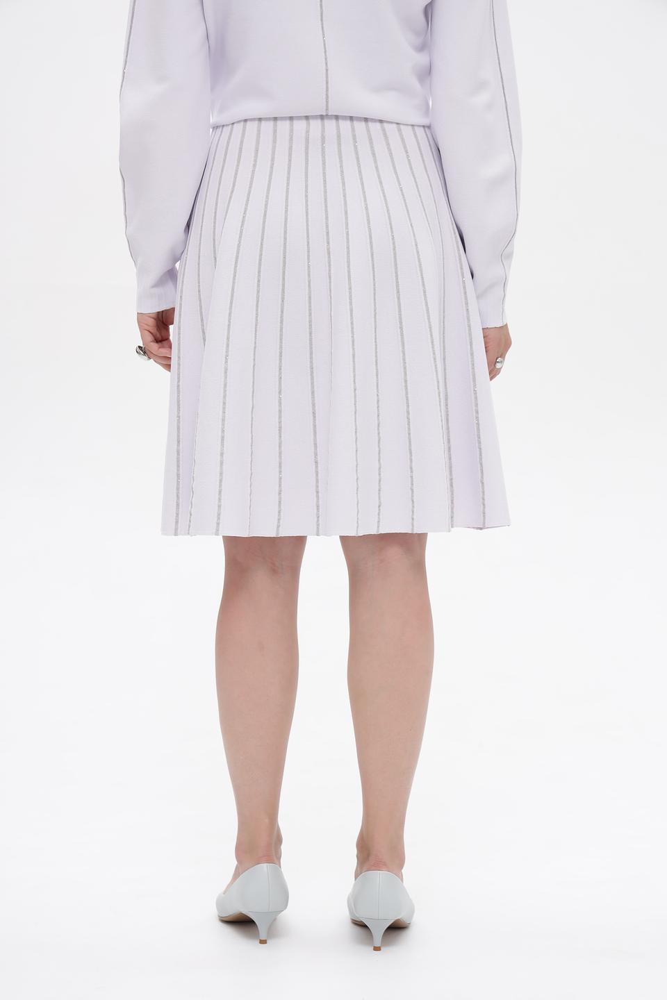 Юбка Marc Cain плиссированная светло-лиловая