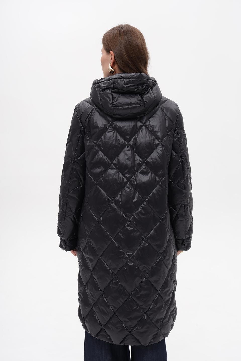 Пальто Marc Cain стеганое черное