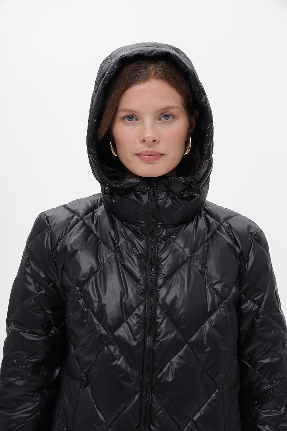 Пальто Marc Cain стеганое черное