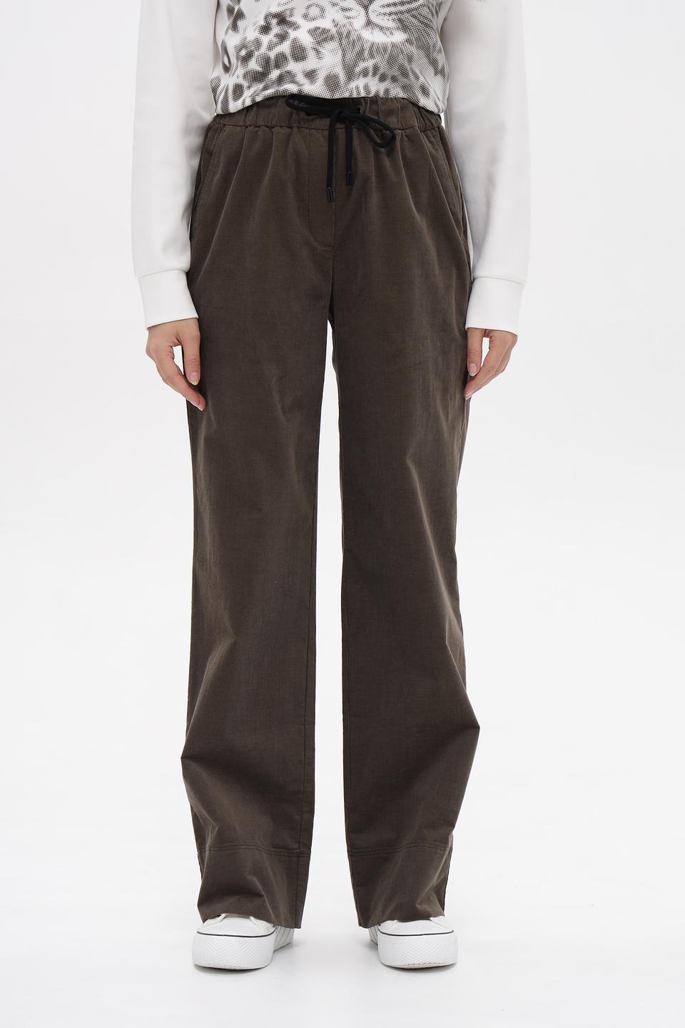 Брюки Marc Cain хаки с поясом