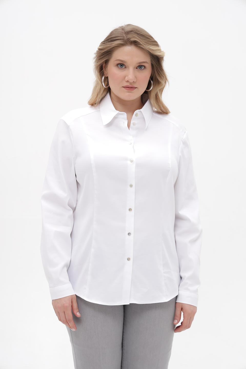 Блуза Bianca приталенная белая
