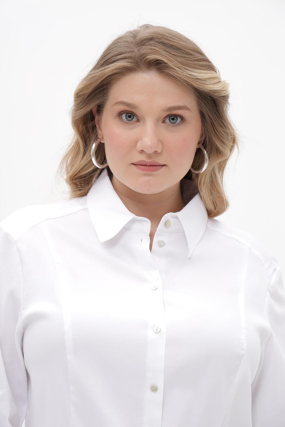 Блуза Bianca приталенная белая