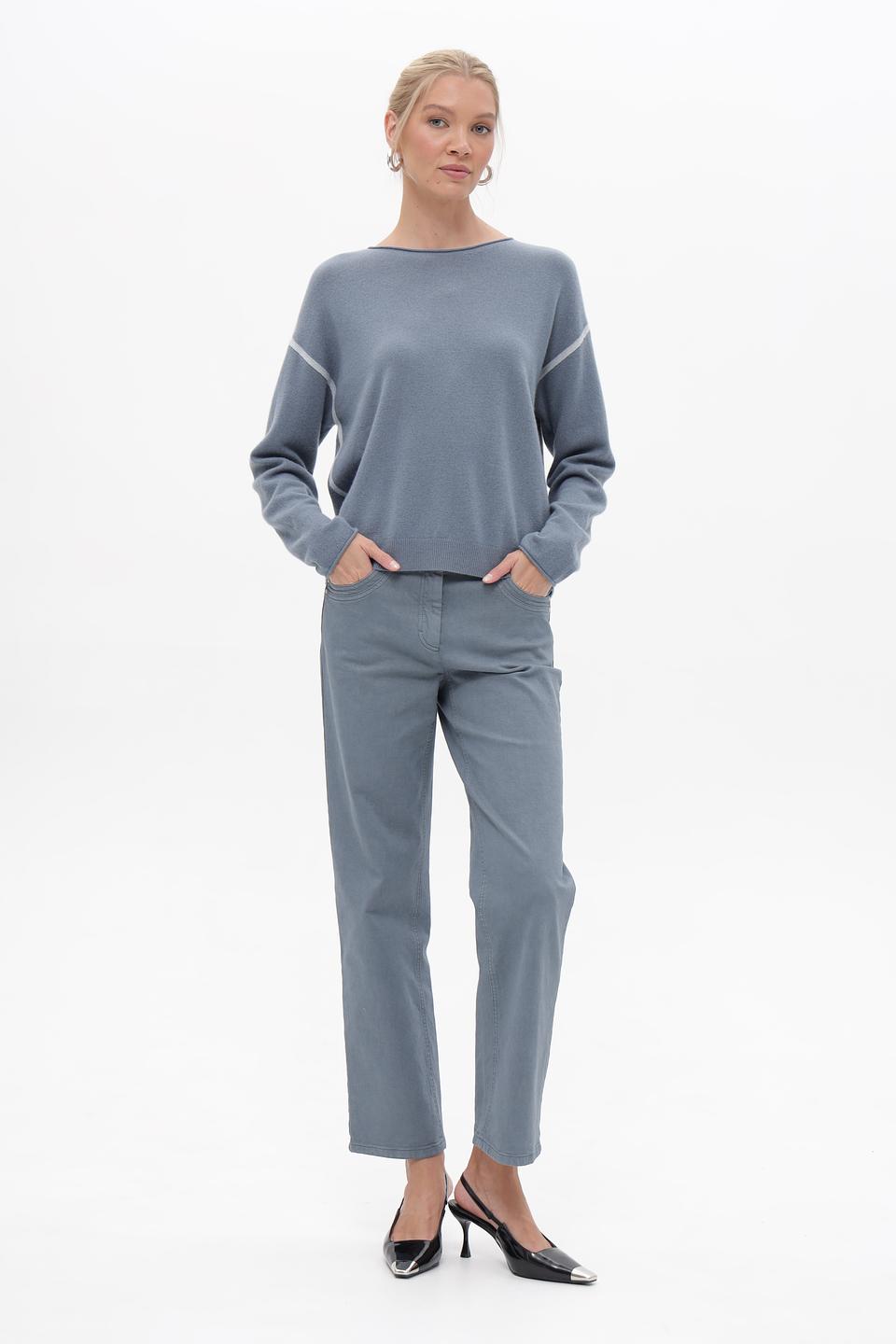 Пуловер Luisa Cerano серый