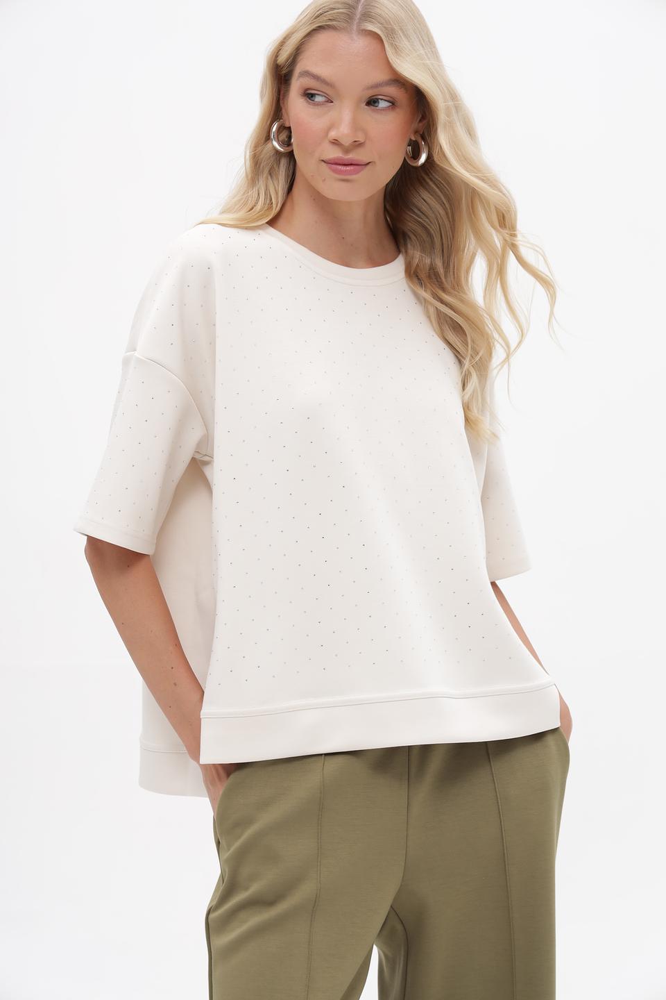 Футболка Lecomte с вышивкой