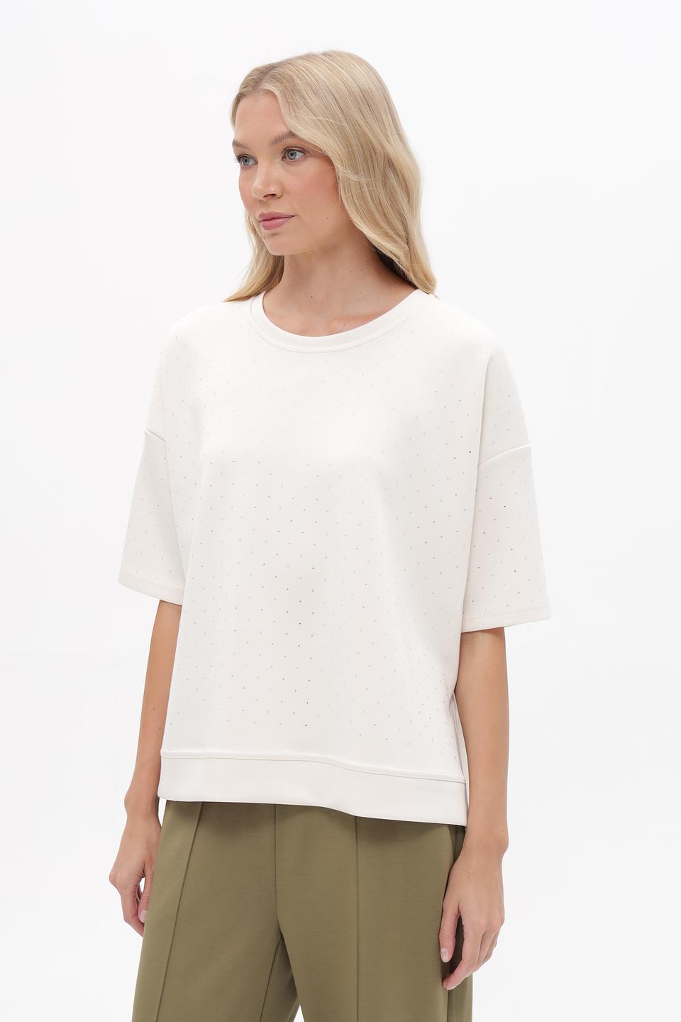 Футболка Lecomte с вышивкой