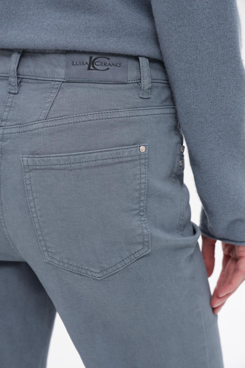 Джинсы прямые Luisa Cerano серые