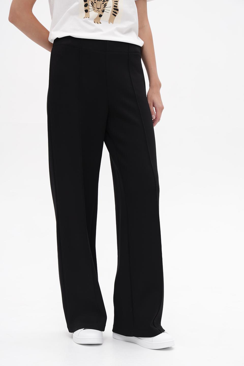 Брюки клёш Oui черные