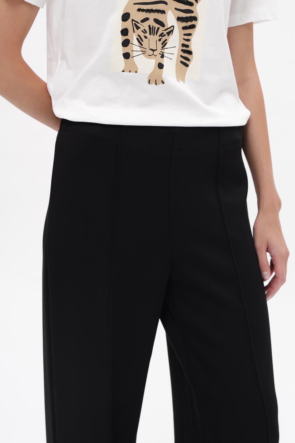 Брюки клёш Oui черные