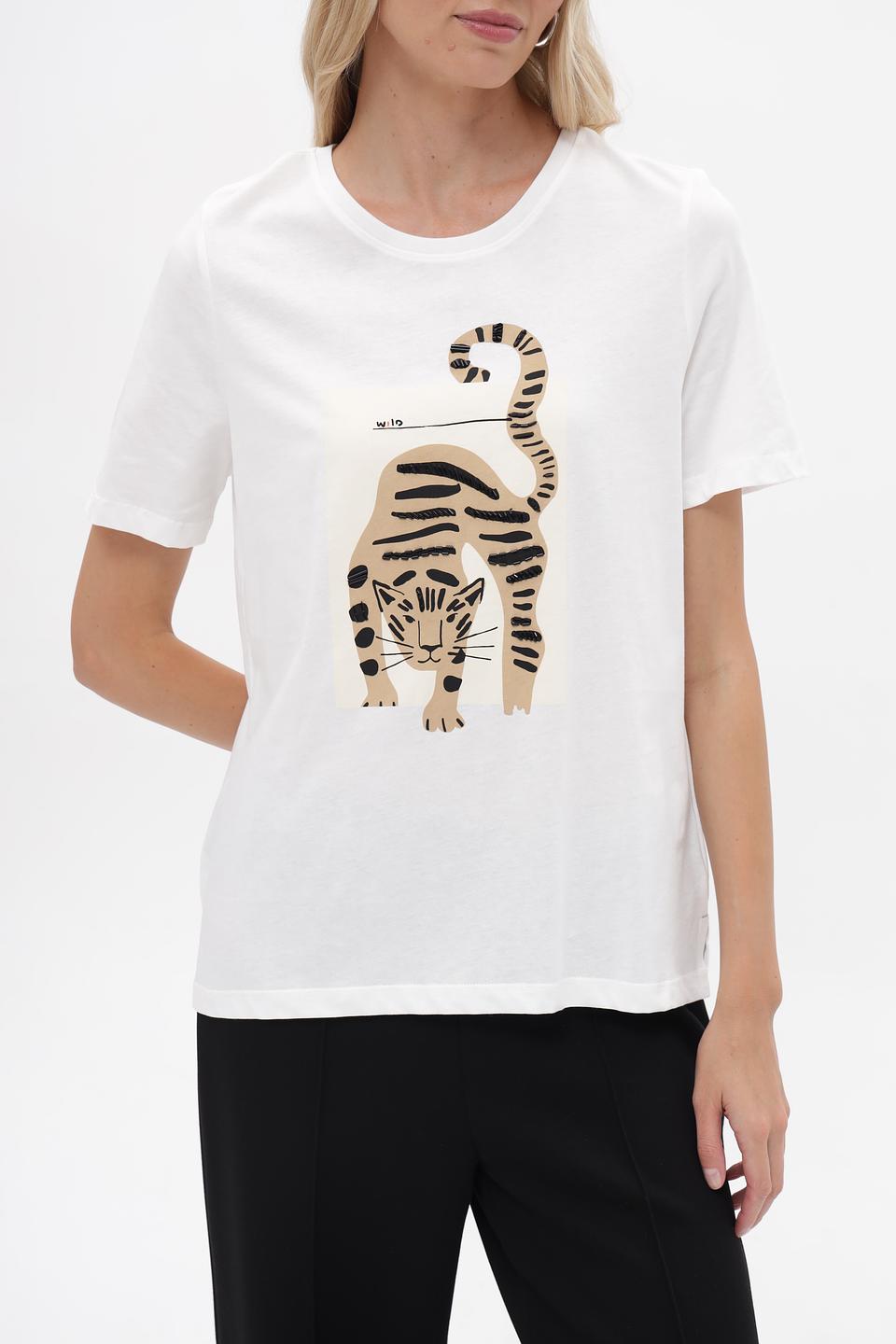 Футболка Oui с принтом кота