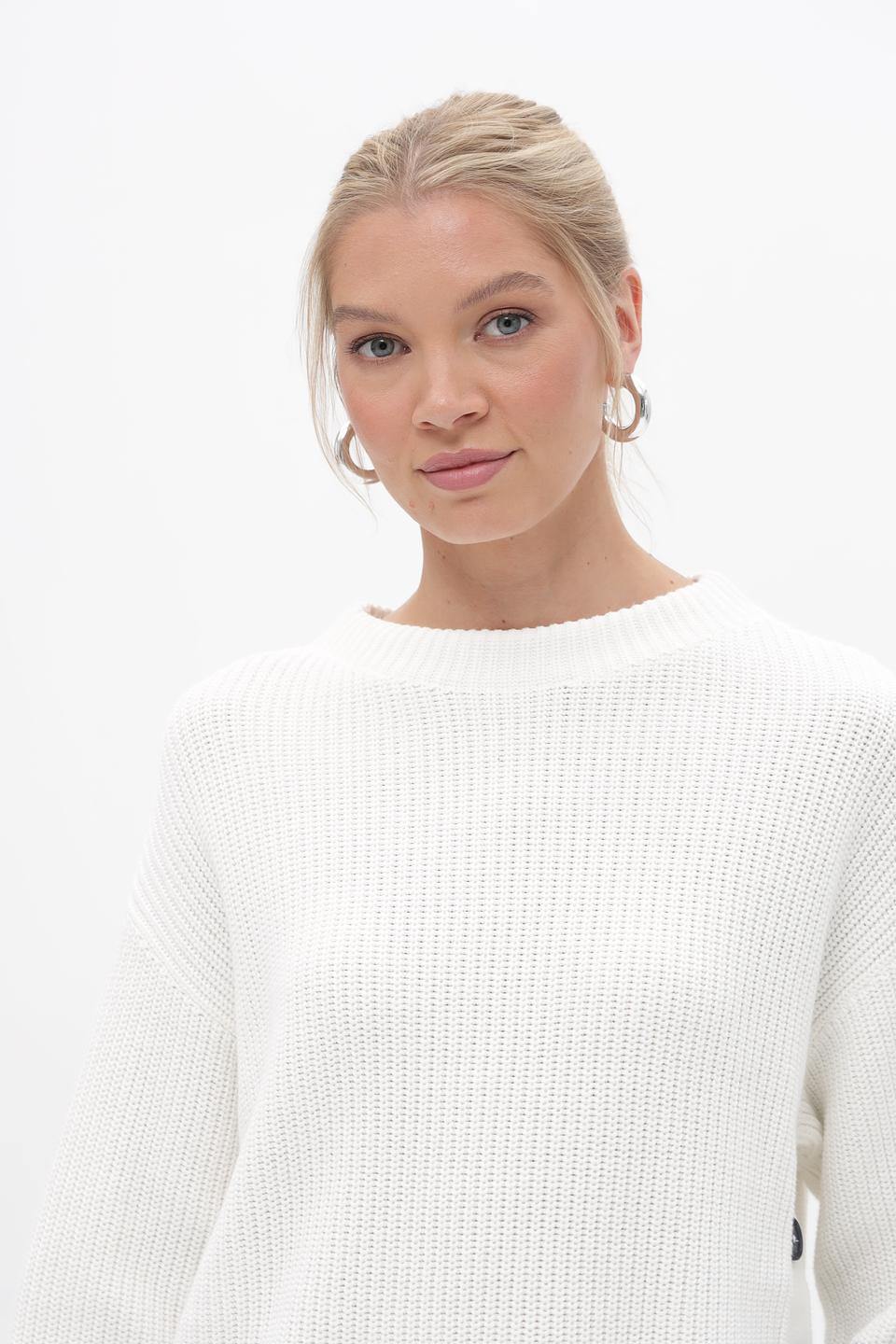 Пуловер Oui с полосками