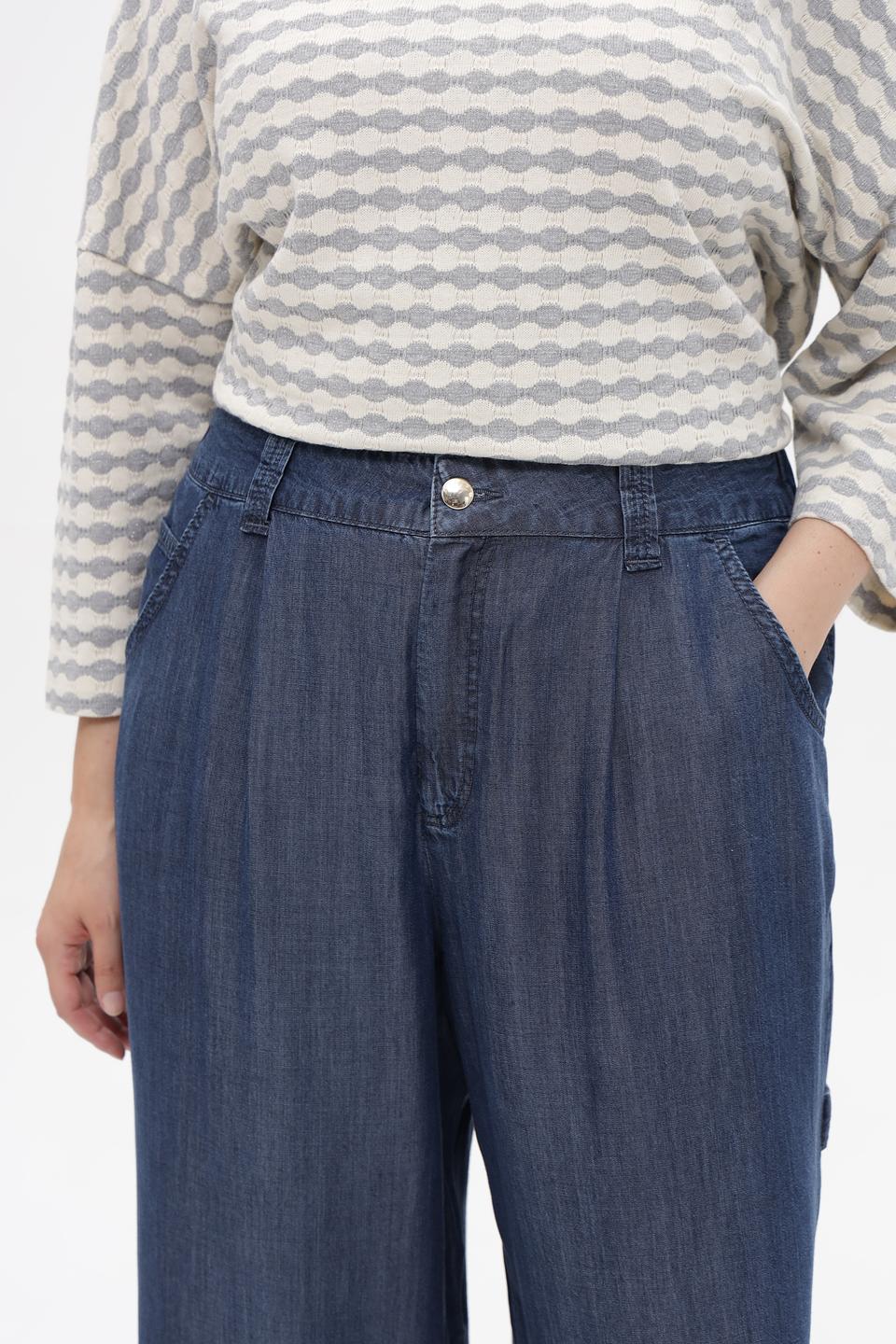 Брюки клёш Marc Aurel синие