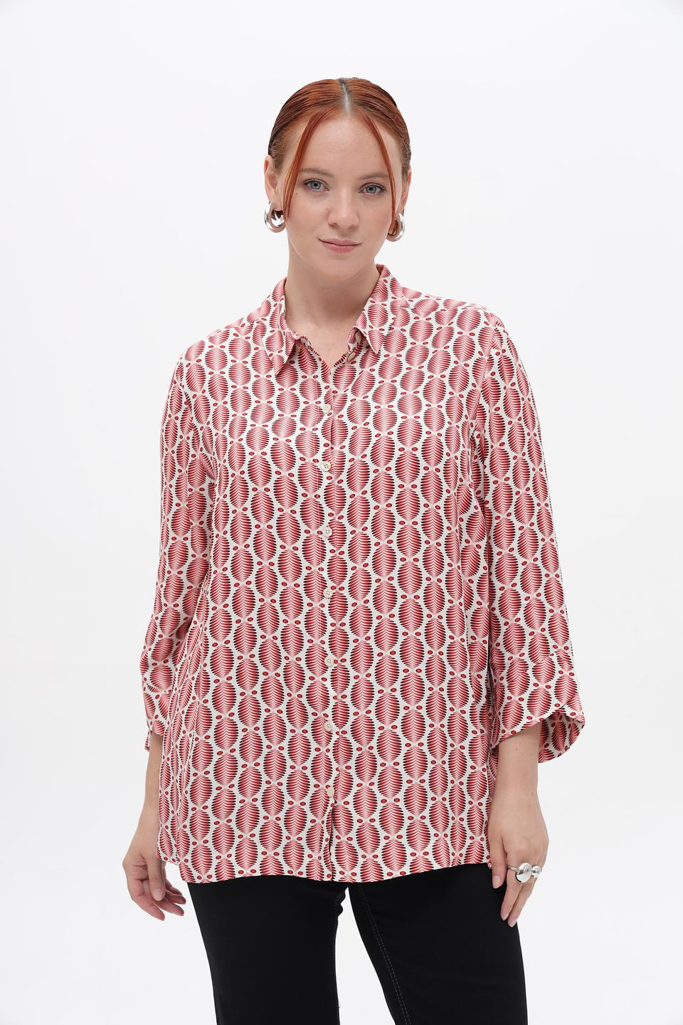 Блузка Frapp с геометричным принтом