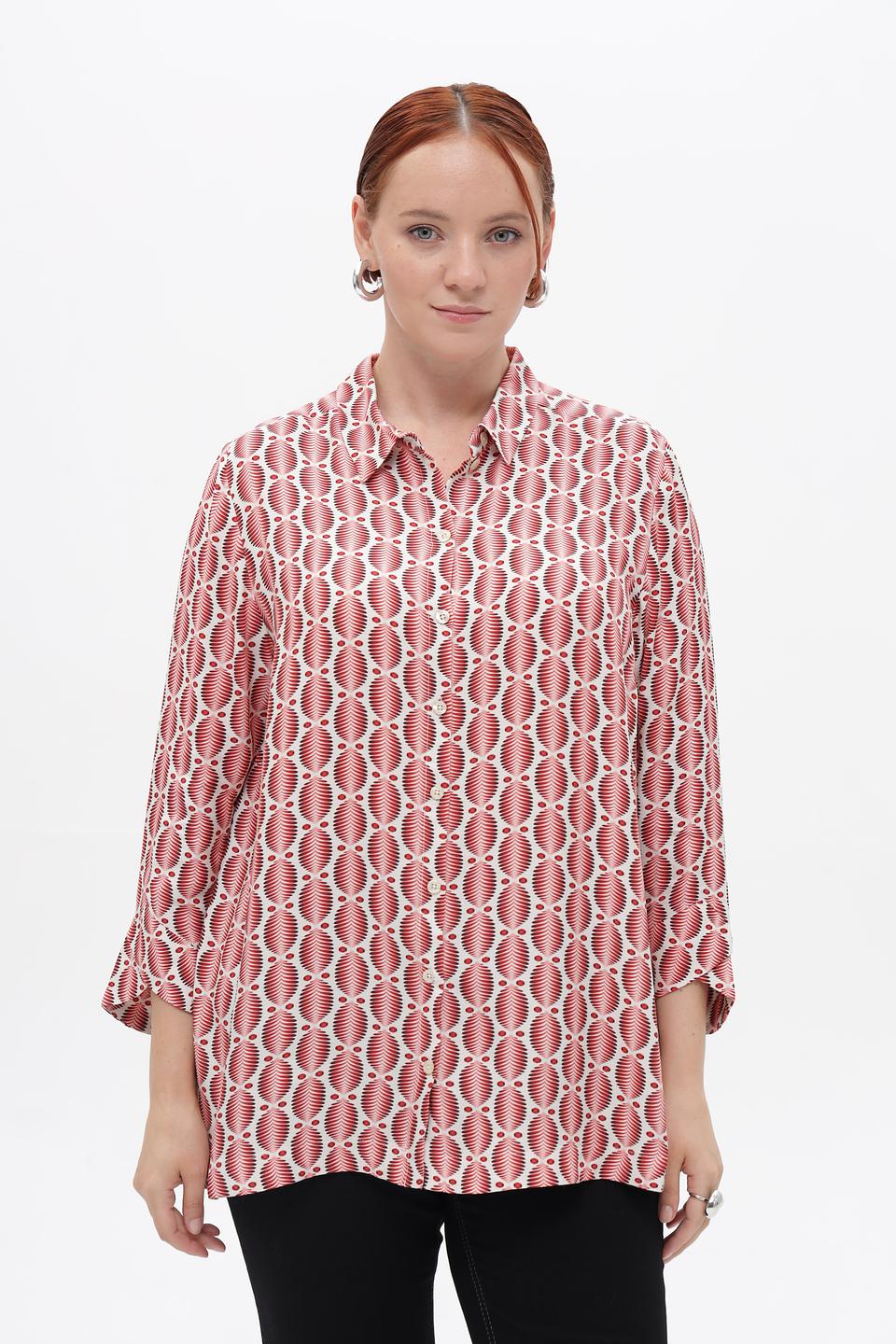 Блузка Frapp с геометричным принтом