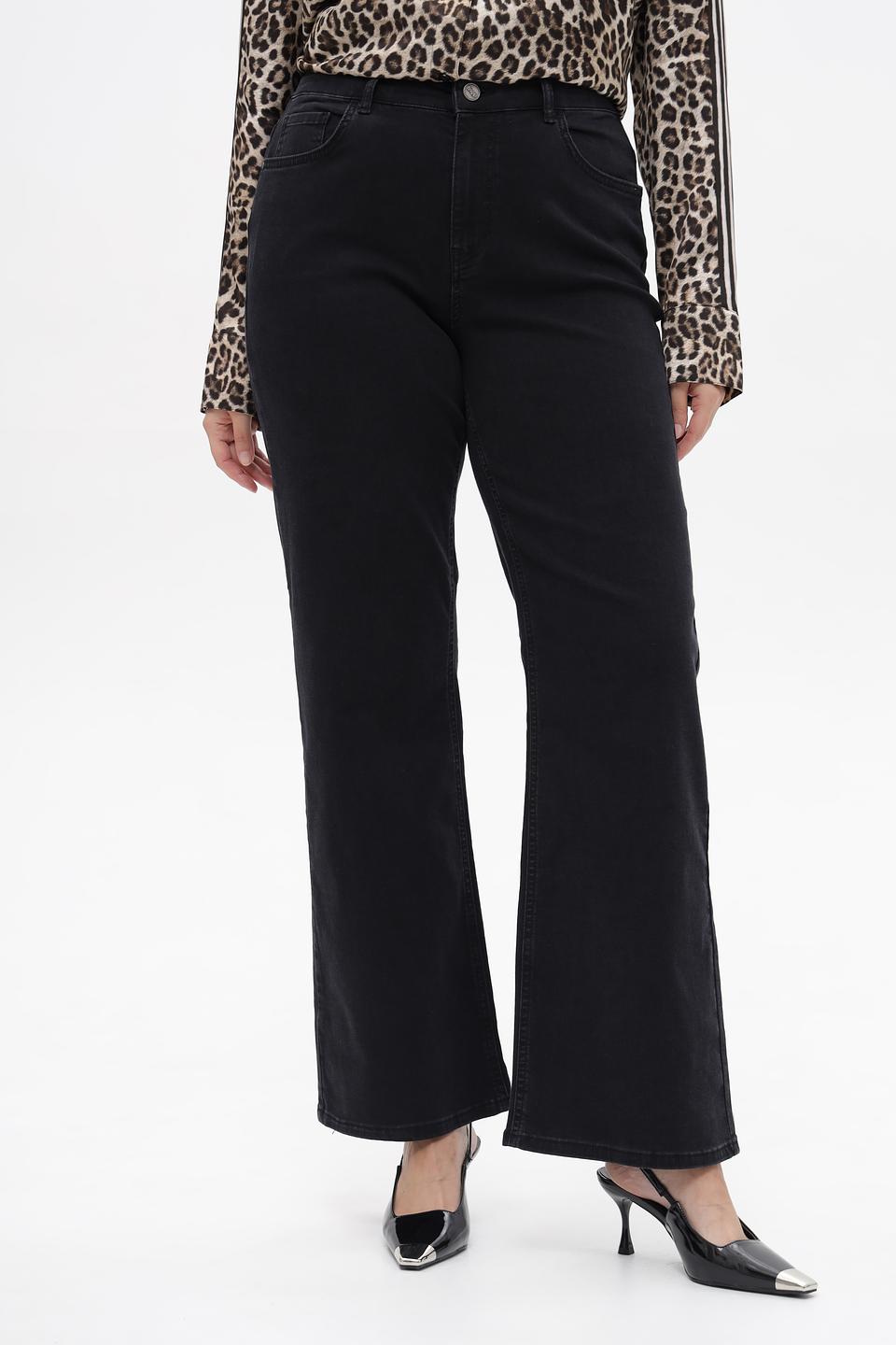 Джинсы Frapp клеш черные