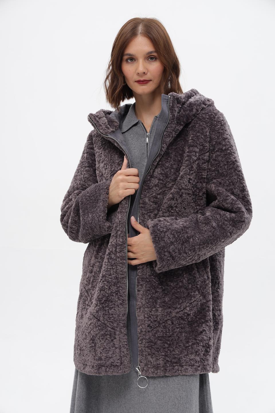 Шуба Electra style серая