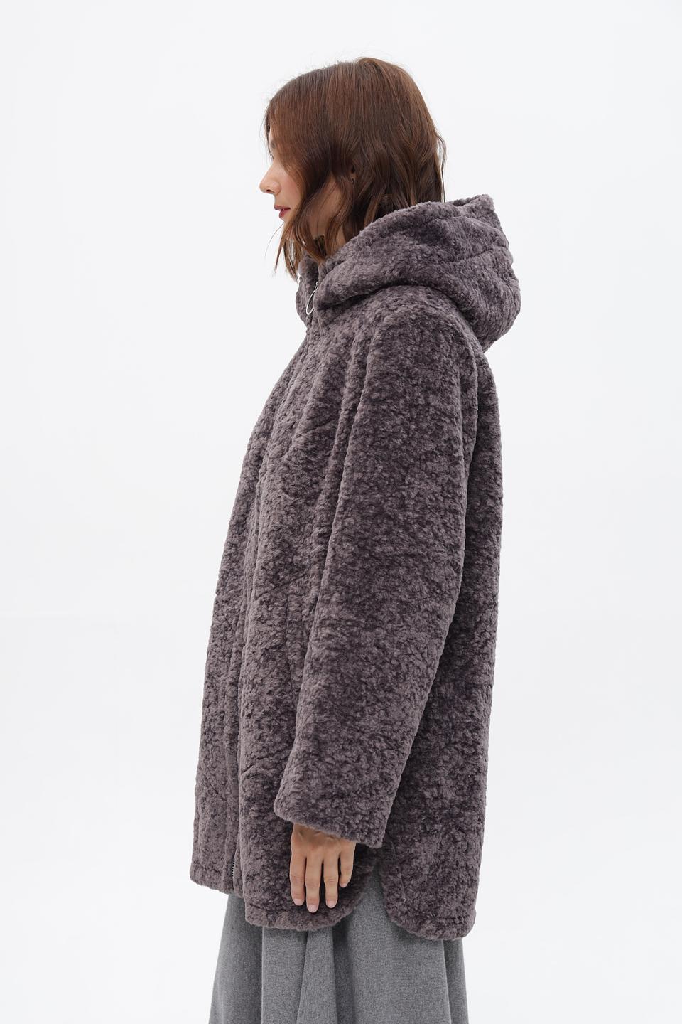 Шуба Electra style серая