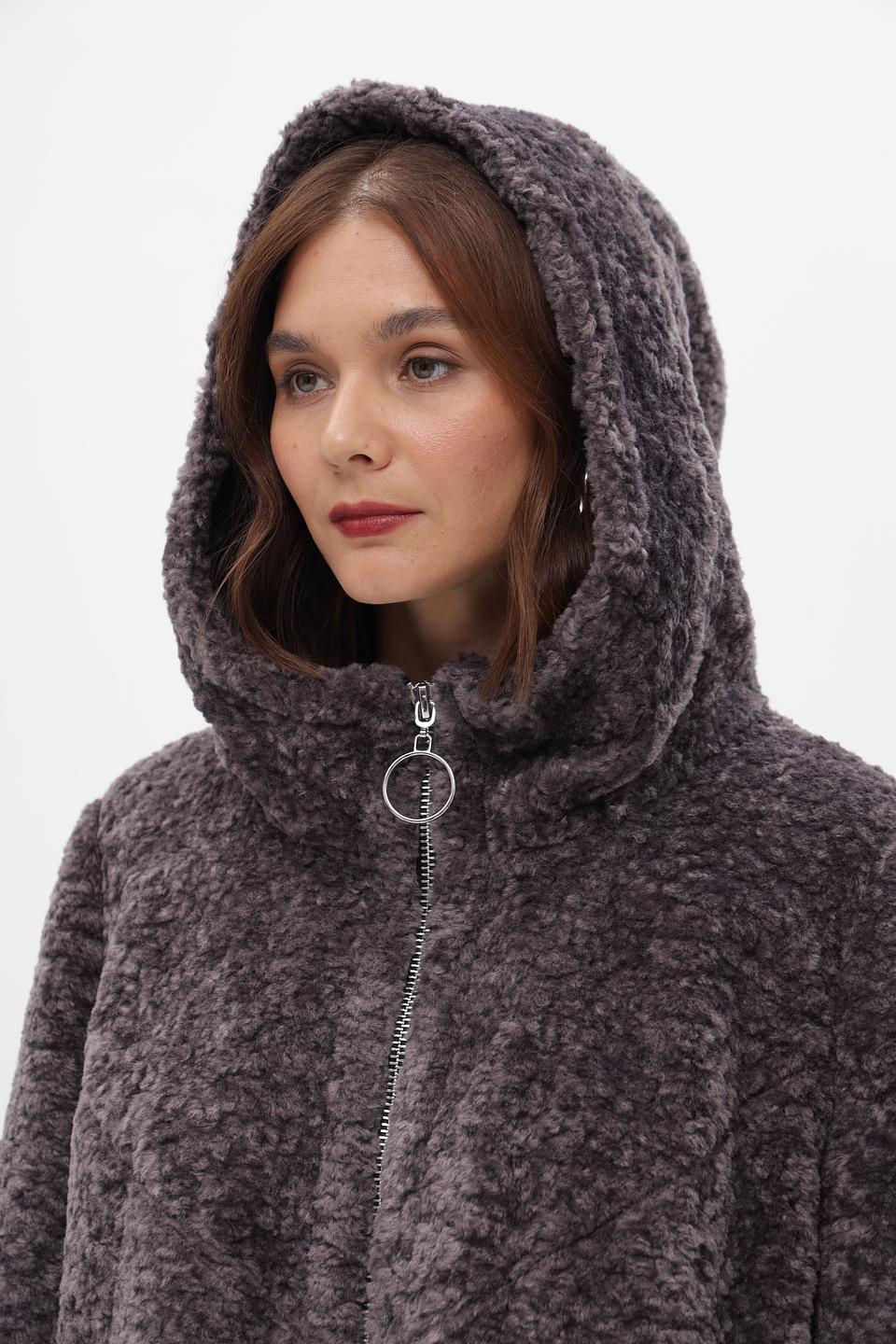 Шуба Electra style серая