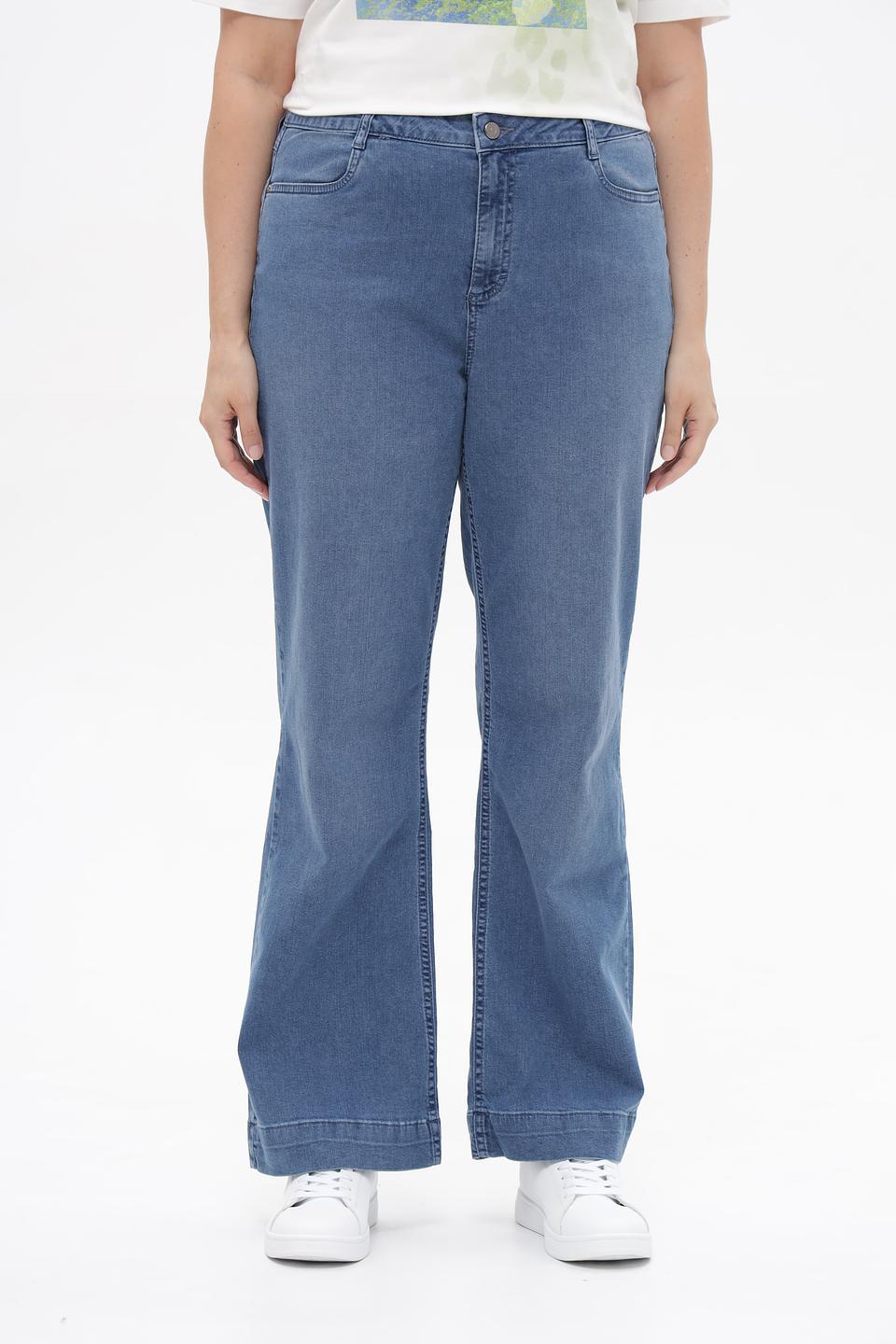 Джинсы Barbara Lebek широкие голубые