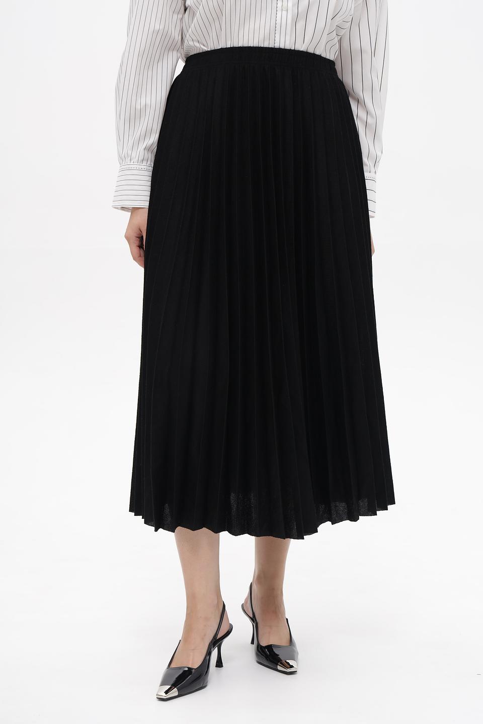 Юбка Margittes плиссированная черная