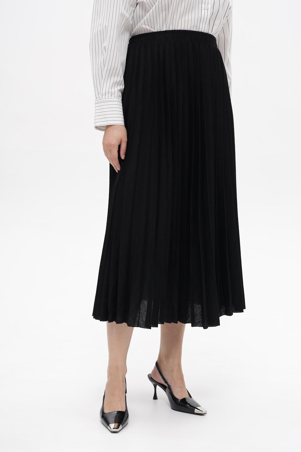 Юбка Margittes плиссированная черная
