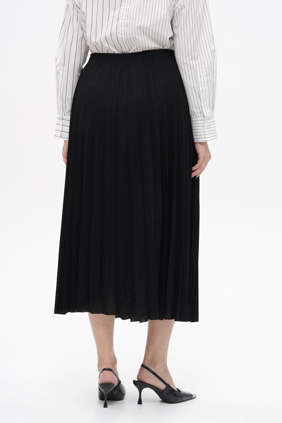 Юбка Margittes плиссированная черная