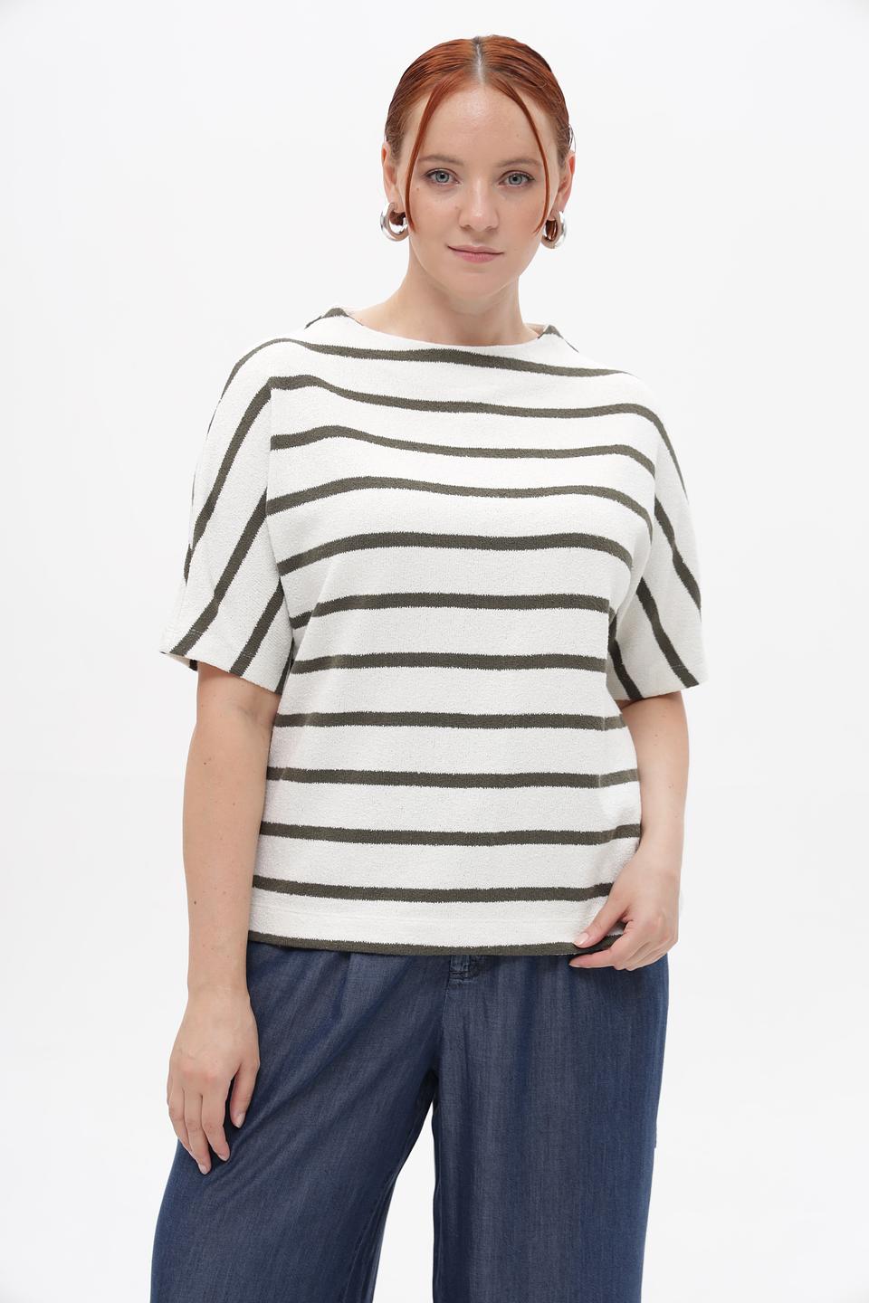 Пуловер Rabe collection в полоску