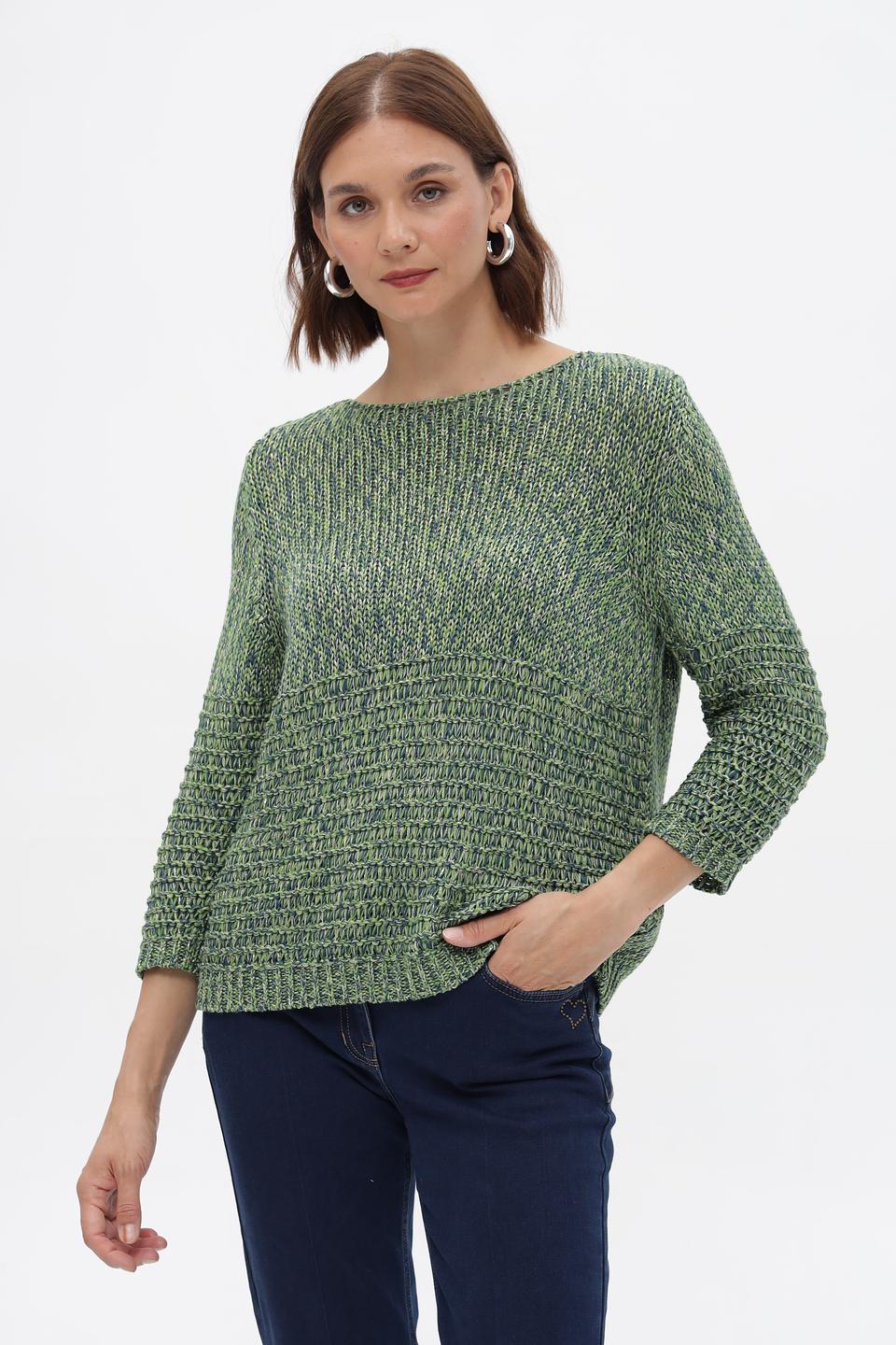 Пуловер Rabe collection женский зеленый