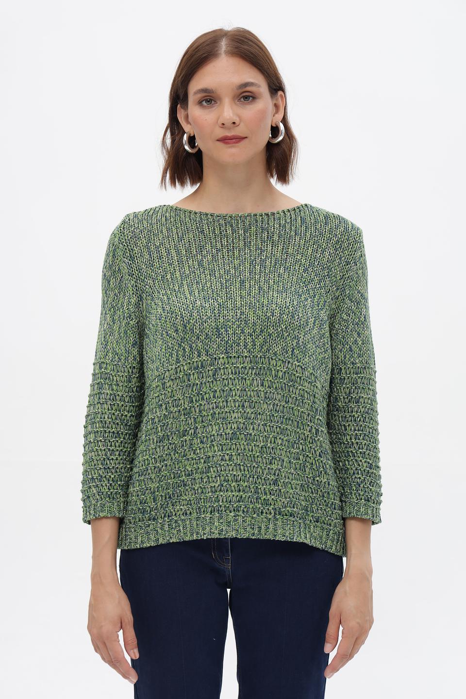 Пуловер Rabe collection женский зеленый