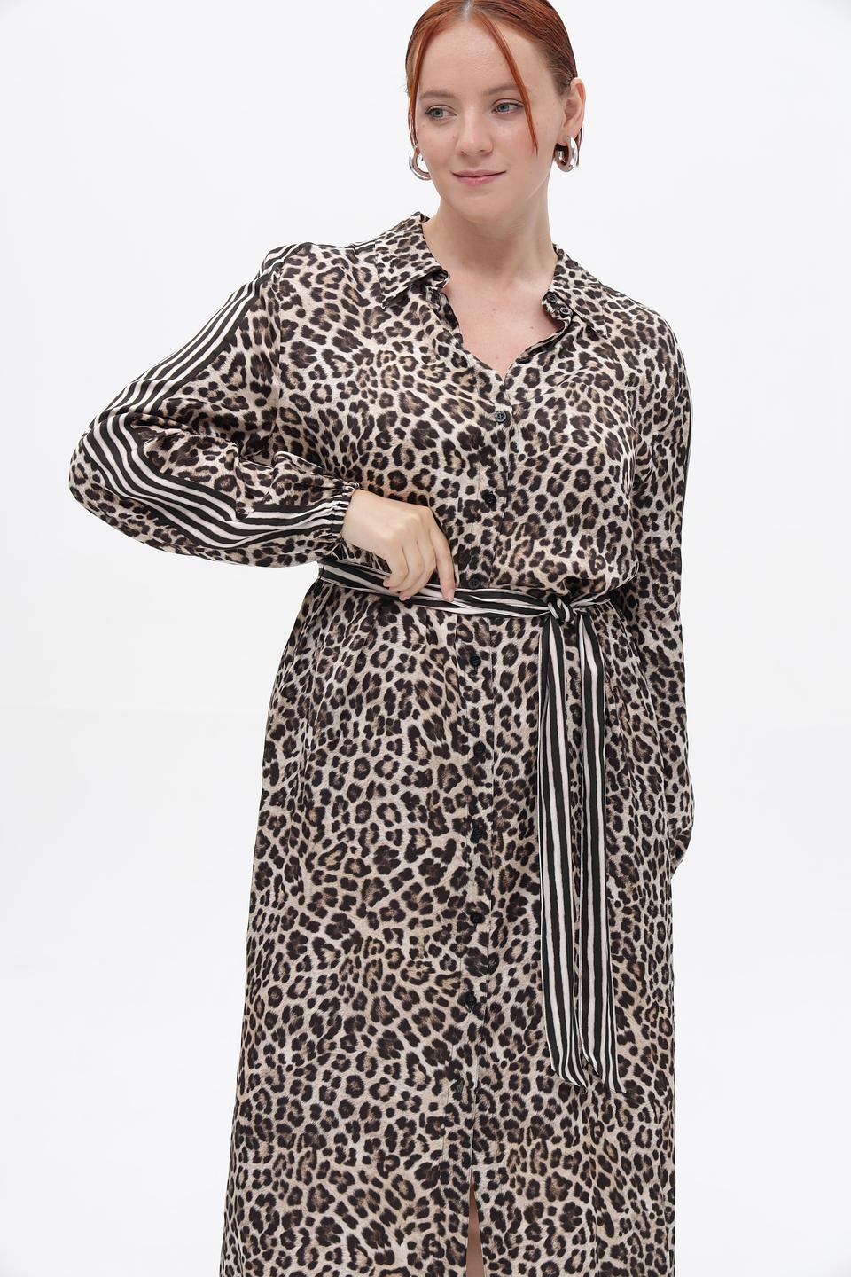 Платье Marc Aurel с леопардовым принтом