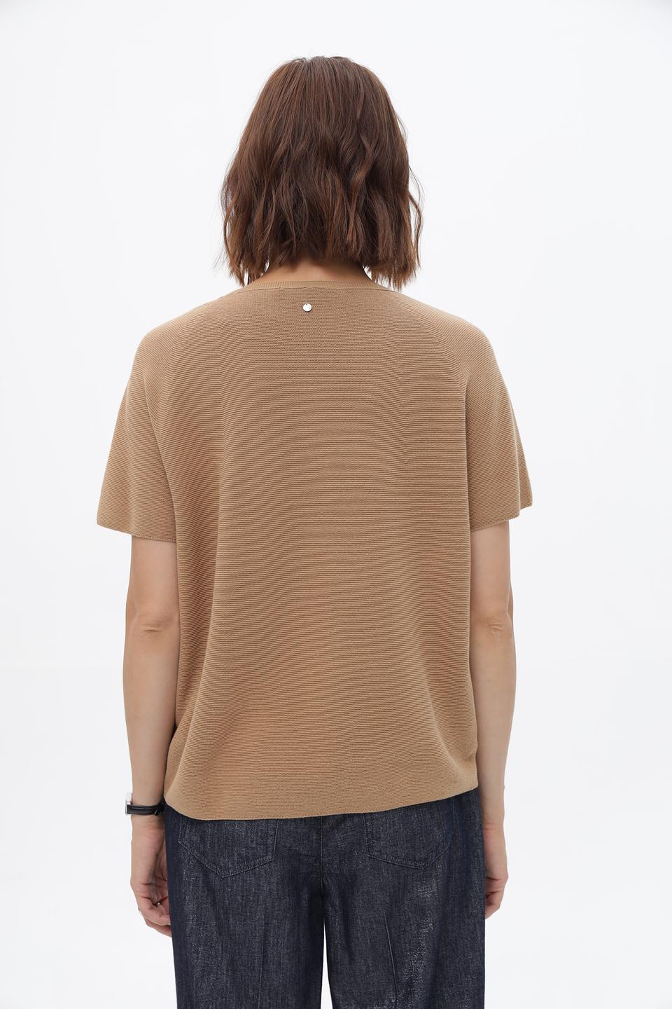 Пуловер Oui женский бежевый