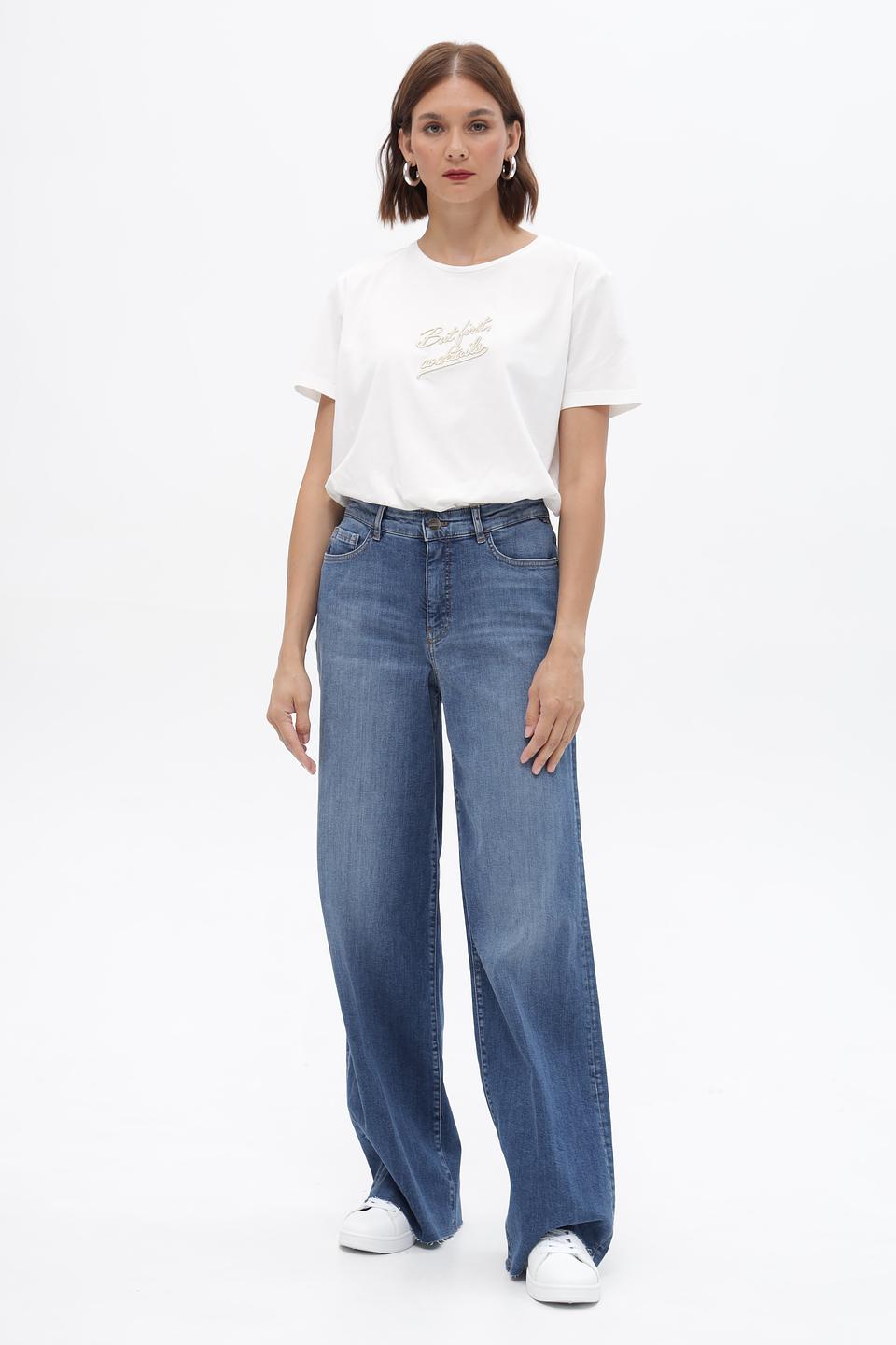 Джинсы клеш Marc Cain голубые