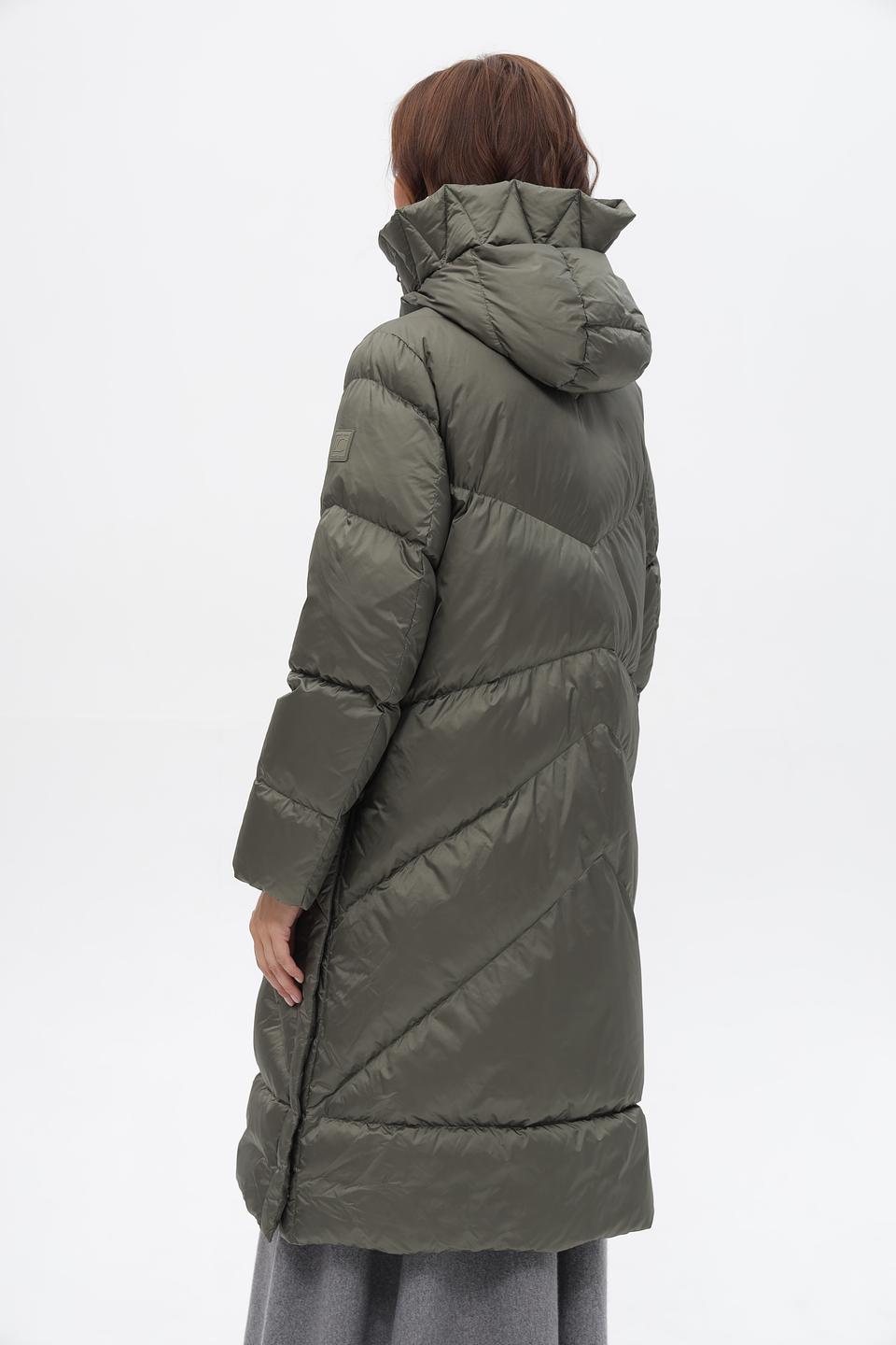 Пальто стеганое Luisa Cerano оливковое