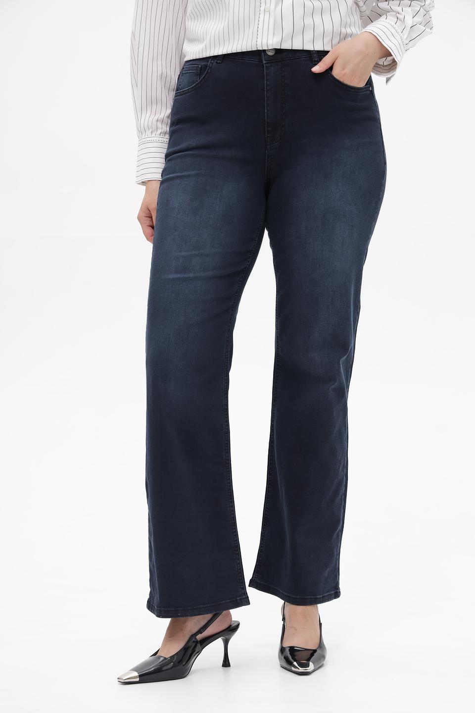 Джинсы клеш Frapp темно-синие