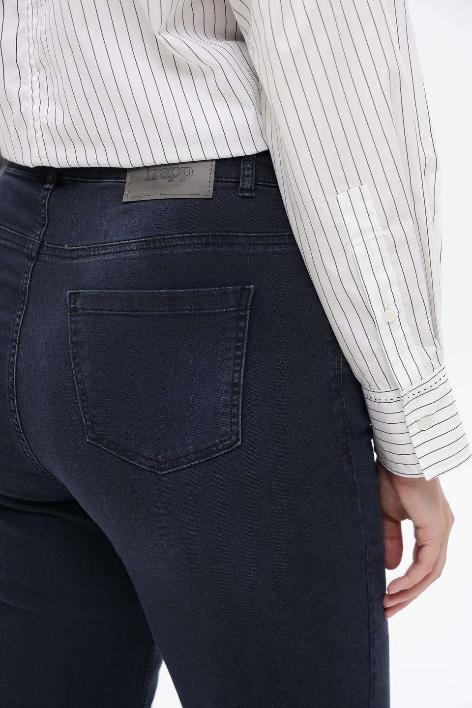Джинсы клеш Frapp темно-синие