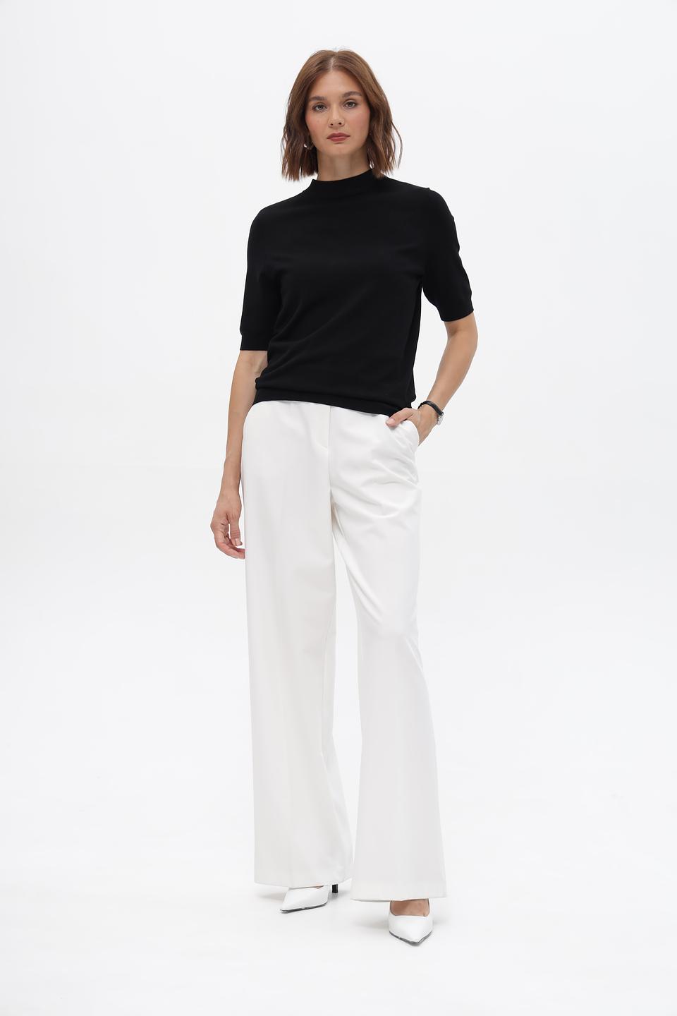 Пуловер Betty Barclay чёрный с коротким рукавом