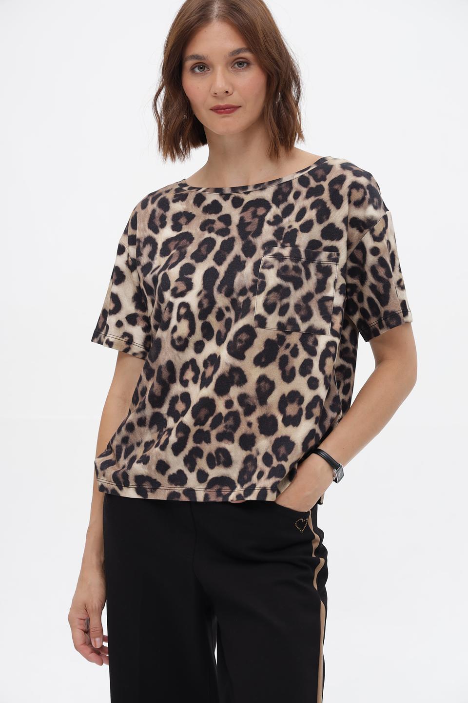 Футболка Monari леопард