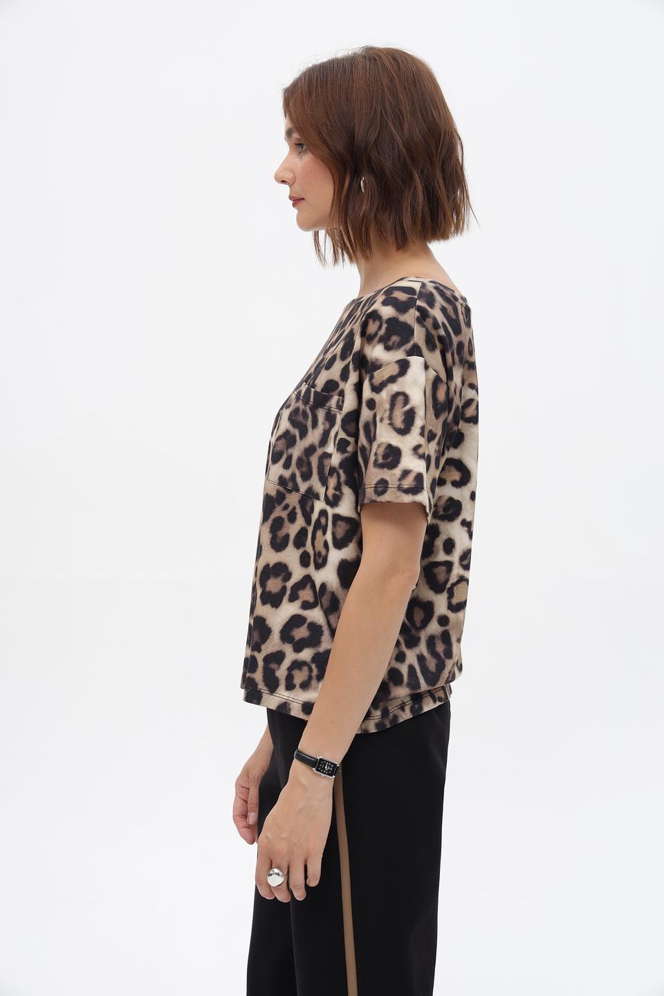 Футболка Monari леопард