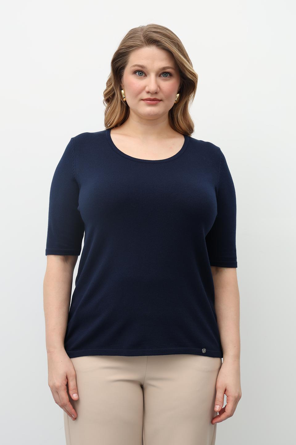 Пуловер Gollehaug женский темно-синий