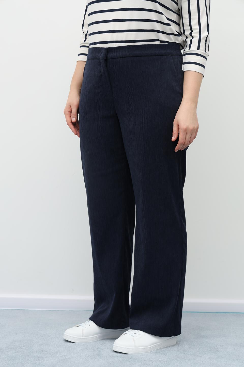 Брюки Frank Walder прямые, темно-синие